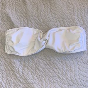 🧡White bandeau bikini top!